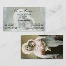 Madonna i Ro av William-Adolphe Bouguereau Visitkort