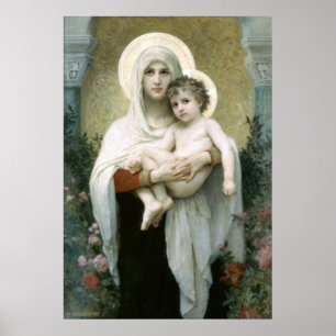 Madonna i Rosor Poster