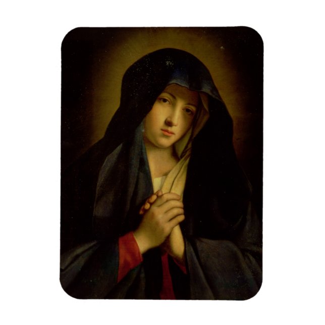 Madonna i Sorrow (olja på canvas) Magnet (Vertikal)