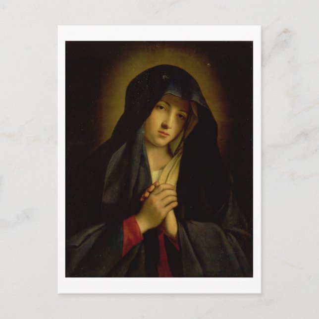 Madonna i Sorrow (olja på canvas) Vykort (Framsida)