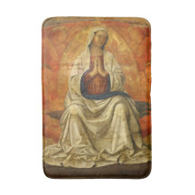 Madonna in Gloria (Virgin Mary Enthroned) Bath Mat