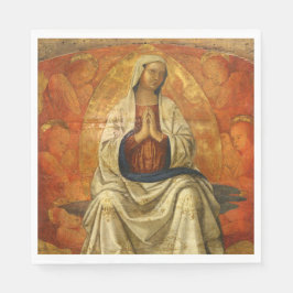 Madonna in Gloria (Virgin Mary Enthroned) Pappersservett