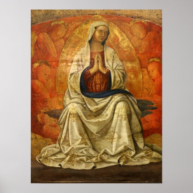 Madonna in Gloria (Virgin Mary Enthroned) Poster (Framsidan)