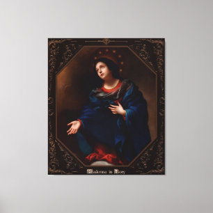 Madonna in Glory av Carlo Dolci Canvastryck