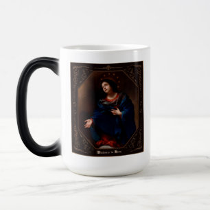 Madonna in Glory av Carlo Dolci Magisk Mugg