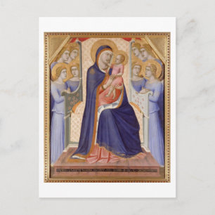 Madonna in Glory, c.1315 (tempera on Panel)) Vykort