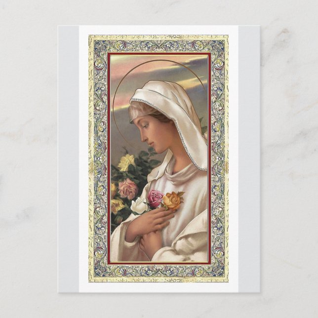 Madonna in White Vykort (Framsida)