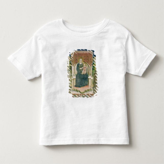 Madonna installerar med St Francis av Assisi T-shirt (Framsida)
