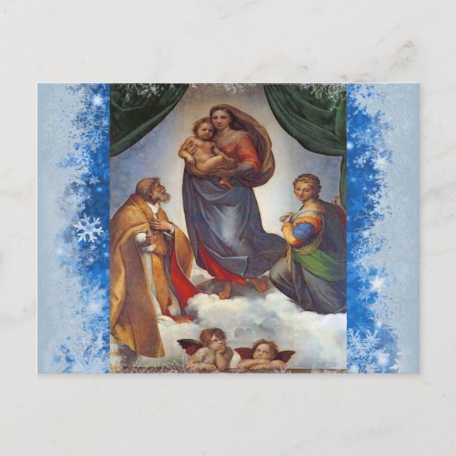 Madonna julvykort helg vykort (Framsida)