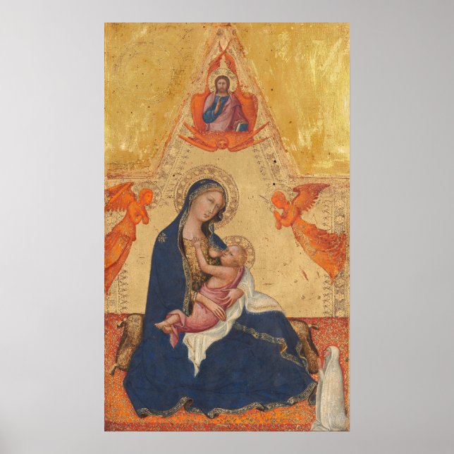 Madonna, Kristus- Andrea di Bartolo Fint konstaffi Poster (Framsidan)
