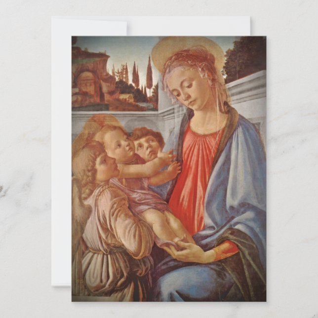 Madonna Kristus Child och Änglar (Framsida)