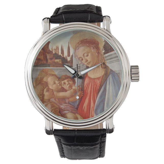Madonna Kristus Child och Änglar Armbandsur (Framsida)