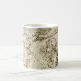 Madonna, Kristus och Johannes Döparen av Rapahel Kaffemugg