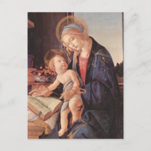 Madonna lär barnet Jesus Vykort