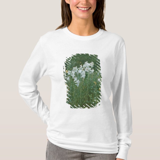 Madonna liljar i en trädgård t shirt (Framsida)