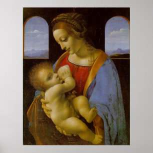 Madonna Litta av Leonardo Da Vinci Poster
