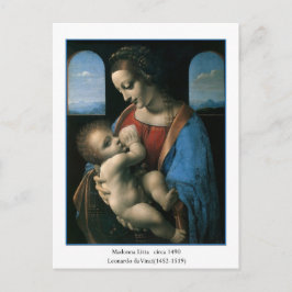 Madonna Litta av Leonardo Da Vinci Vykort