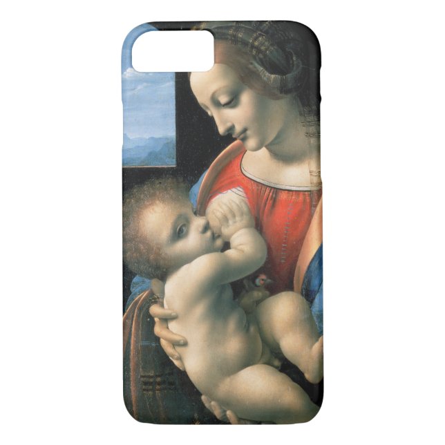 Madonna Litta, Leonardo da Vinci, 1490-1491 Case-Mate iPhone Skal (Baksida)