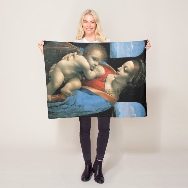 Madonna Litta, Leonardo da Vinci, 1490-1491 Fleecefilt (På plats)