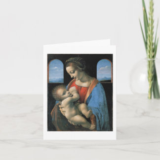 Madonna Litta, Leonardo da Vinci Fine Art Kort