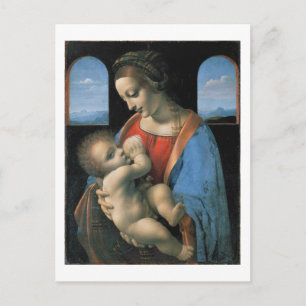 Madonna Litta, Leonardo da Vinci Fine Art Vykort