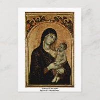 Madonna med Änglar av Duccio di Buoninsegna