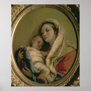 Madonna med att sova barnet, 1780s poster