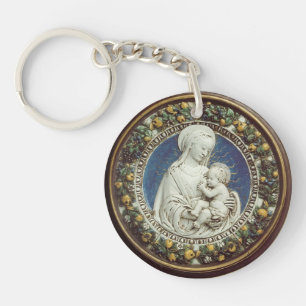 MADONNA MED BARD Ave Maria Prayer Parchment