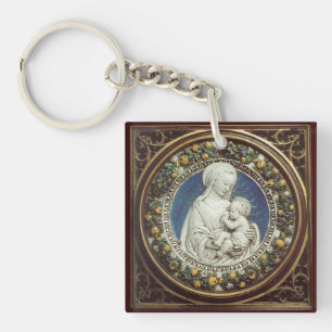 MADONNA MED BARD Ave Maria Prayer Parchment