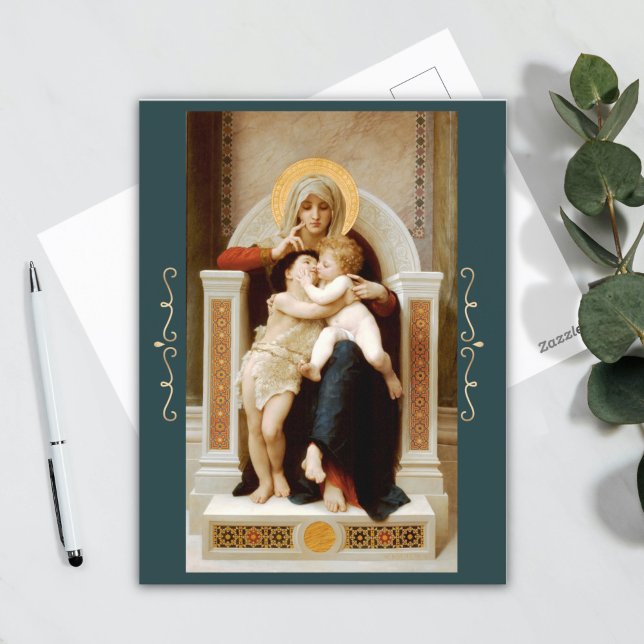 Madonna med barn och John Baptist Vykort (Skapare uppladdad)