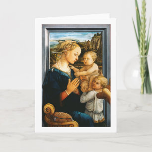 Madonna med barn och två Änglar, Filippo Lippi Kort