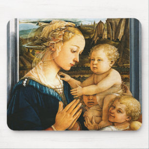 Madonna med barn och två Änglar, Filippo Lippi Musmatta