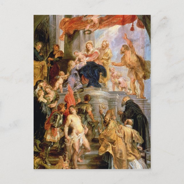 Madonna med barn vykort (Framsida)