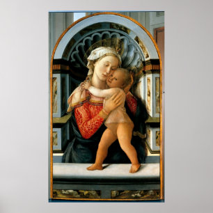 Madonna med barnet poster