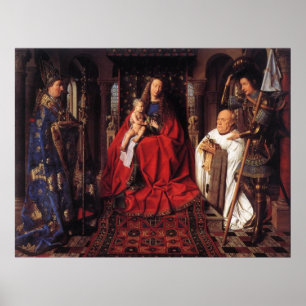 Madonna med Canon van der Paele Poster