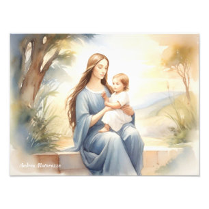 Madonna med Child Jesus Fototryck