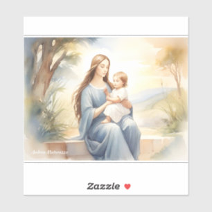 Madonna med Child Jesus Klistermärken