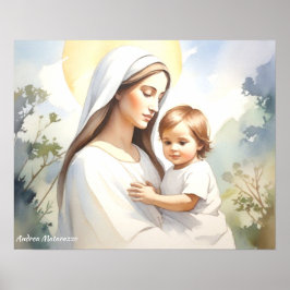 Madonna med Child Jesus Poster