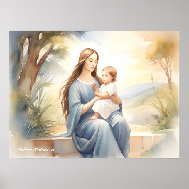 Madonna med Child Jesus Poster (Framsidan)