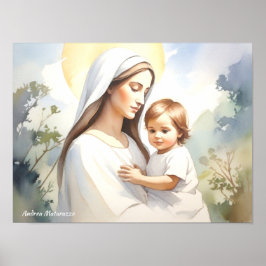 Madonna med Child Jesus Poster