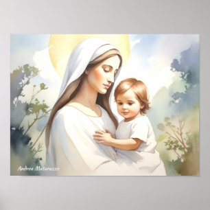 Madonna med Child Jesus Poster
