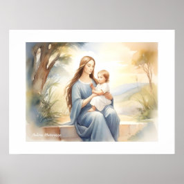 Madonna med Child Jesus Poster