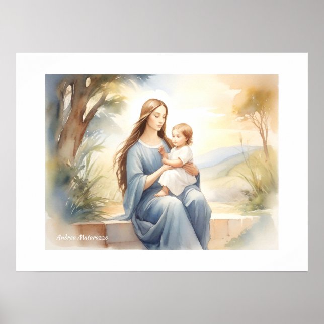 Madonna med Child Jesus Poster (Framsidan)