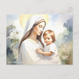 Madonna med Child Jesus Vykort