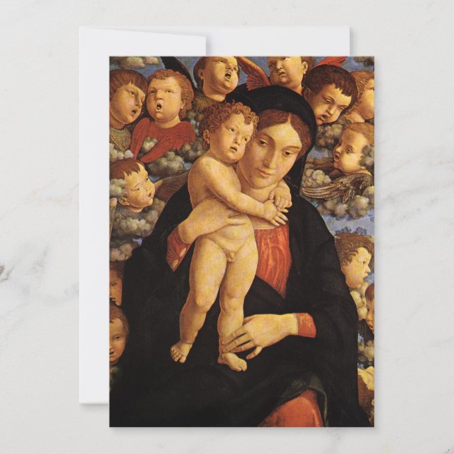 Madonna med keruber av Andrea Mantegna (Framsida)