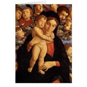 Madonna med keruber av Andrea Mantegna Hälsningskort