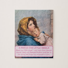 Madonna med Kristus Child Flicka Keepsaké Pussel