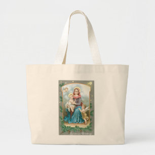 Madonna med Kristus Child Jumbo Tygkasse