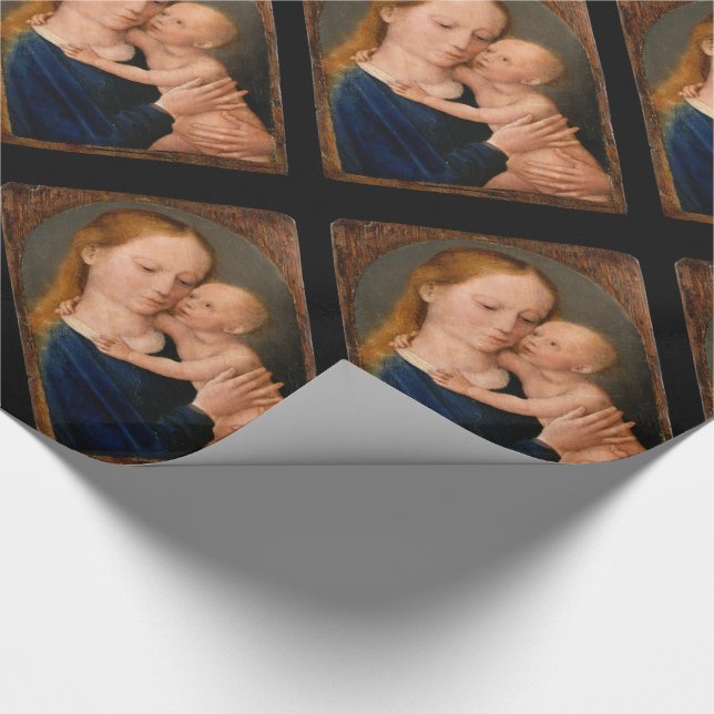 Madonna med Kristus Child Presentpapper (Hörn)