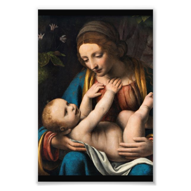 Madonna med Kristusdokument.pg Fototryck (Framsidan)